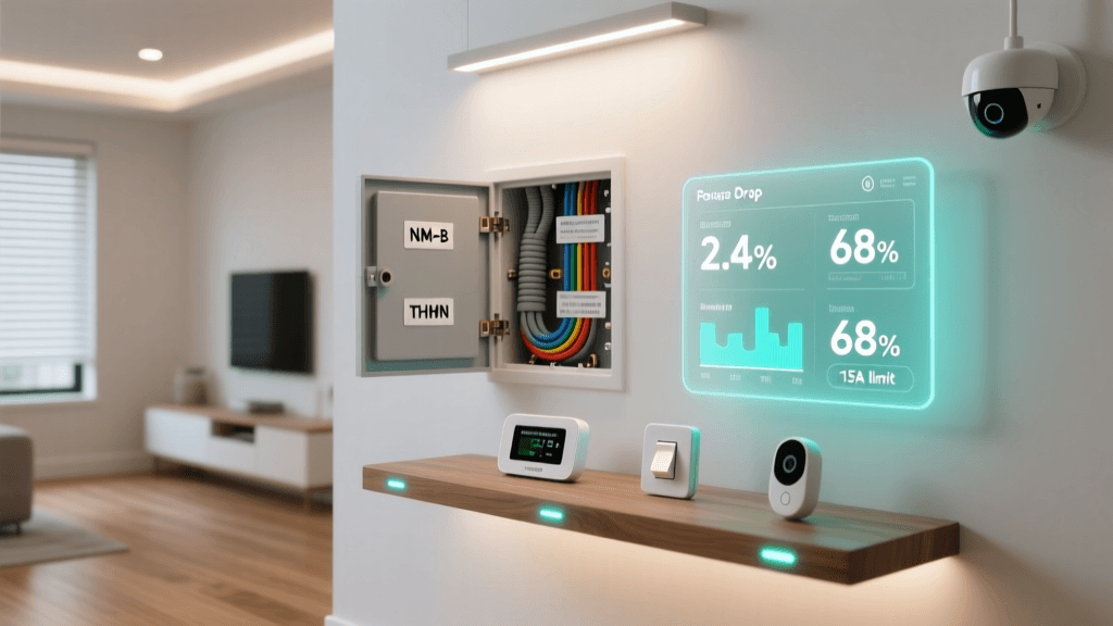 Smart Home Wiring Basics: NM-B vs THHN, Voltage Drops, and Circuit Load Planning