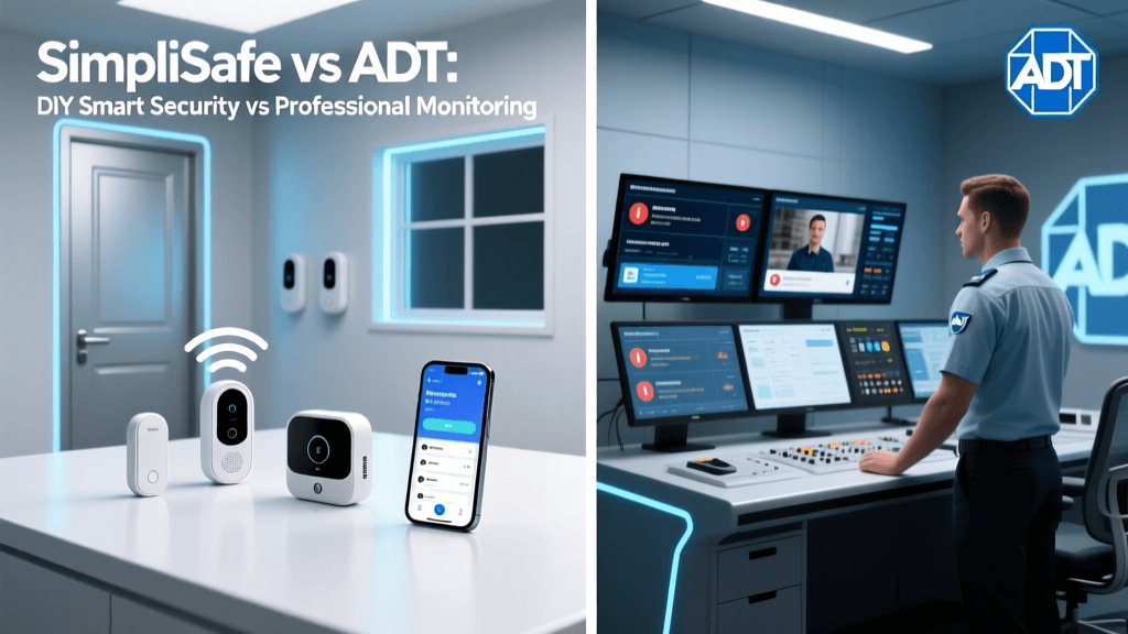 SimpliSafe vs ADT: DIY Smart Security vs Professional Monitoring