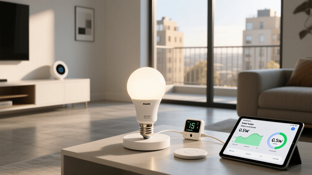 Philips Hue White A19 LED Bulb (2026 Model) Power Draw & Energy Efficiency Review
