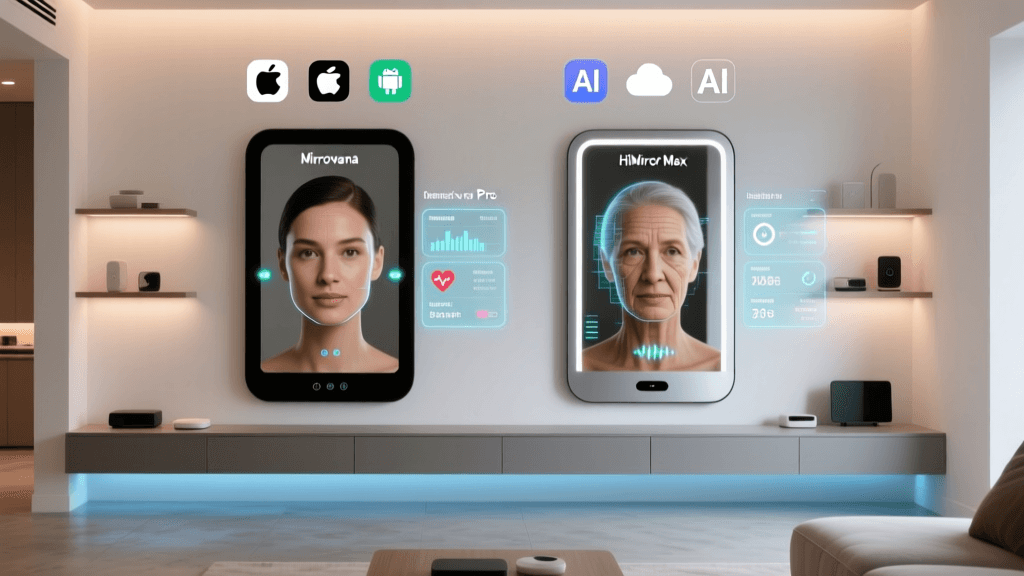 Mirrorvana Pro vs HiMirror Max: Smart Mirror Face Analysis & Fitness Tracking Showdown