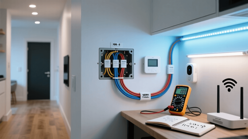 Smart Home Wiring 101: NM-B vs. THHN, Voltage Drops, and Safe Low-Voltage Practices