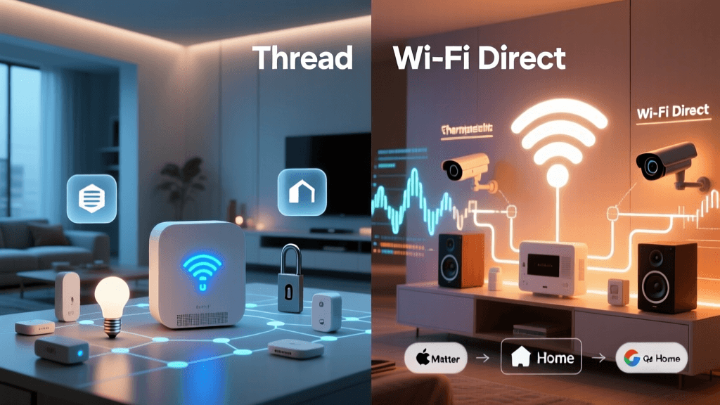 Thread vs WiFi Direct for Smart Home: Reliability, Range & Ecosystem Fit