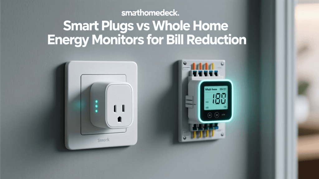 Smart Plugs vs Whole Home Energy Monitors for Bill Reduction