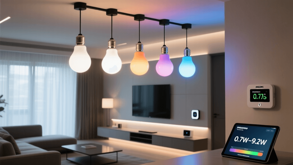 Philips Hue White and Color Ambiance A19 Review: Real-World Power Draw & Energy Efficiency Testing