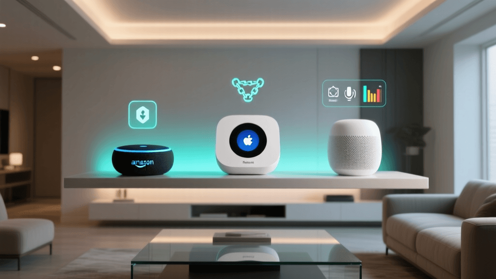 Alexa vs Google Home vs HomeKit: Smart Home Ecosystem Lock-In, Privacy & Interoperability Compared