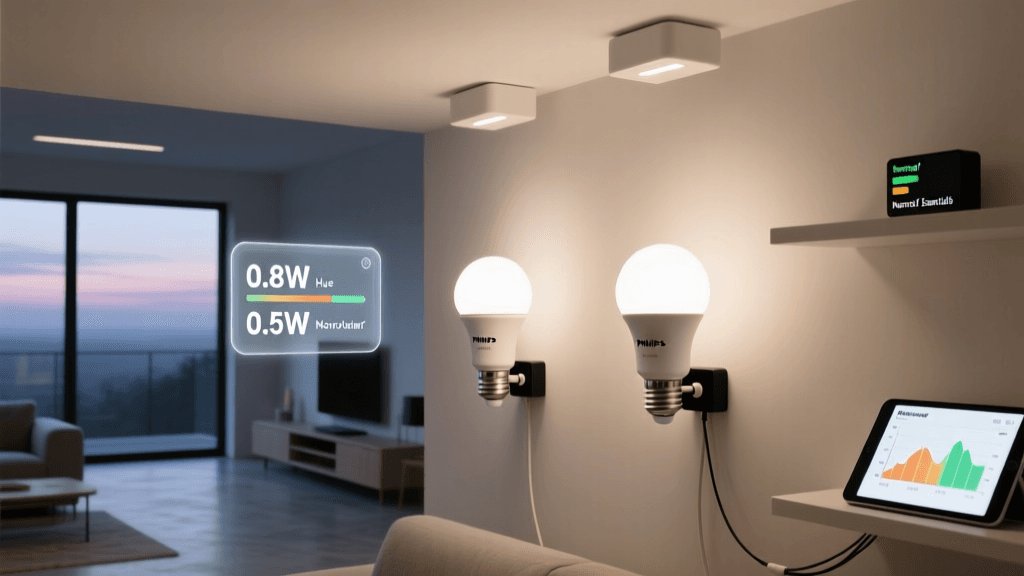 Philips Hue White and Color Ambiance A19 vs. Nanoleaf Essentials A19: Real-World Power Draw & Energy Efficiency Review
