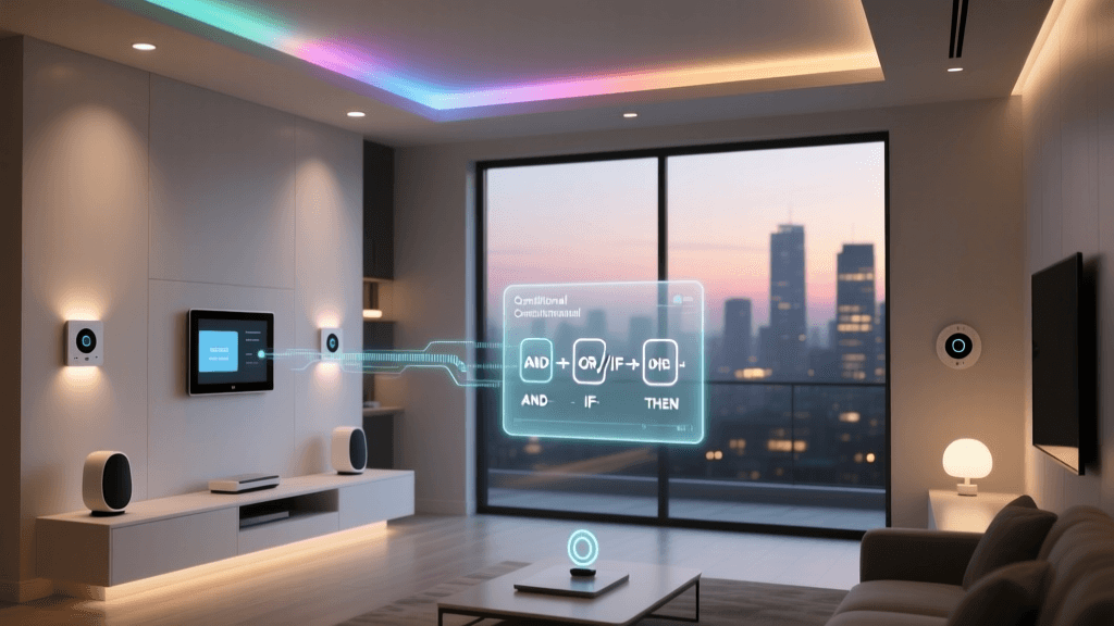 Configuring Multi-Condition Smart Home Automation Workflows
