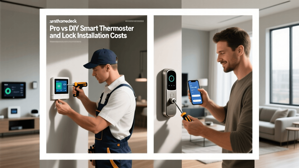 Pro vs DIY Smart Thermostat and Lock Installation Costs