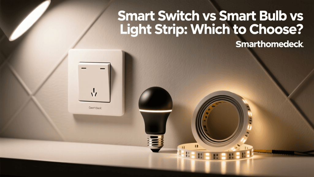 Smart Switch vs Smart Bulb vs Light Strip: Which to Choose?