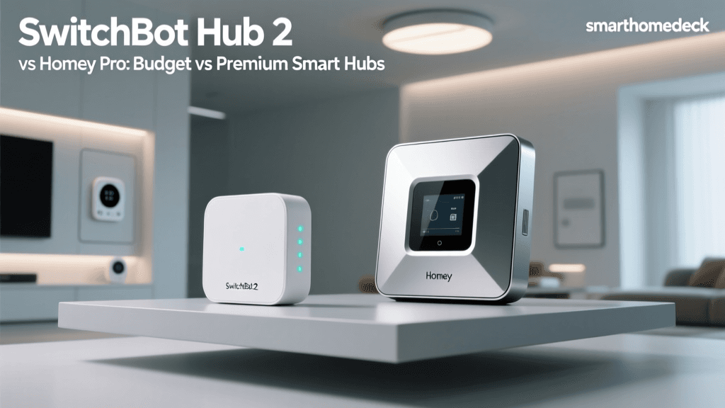 SwitchBot Hub 2 vs Homey Pro: Budget vs Premium Smart Hubs