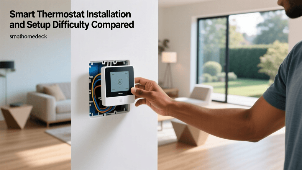 Smart Thermostat Installation and Setup Difficulty Compared