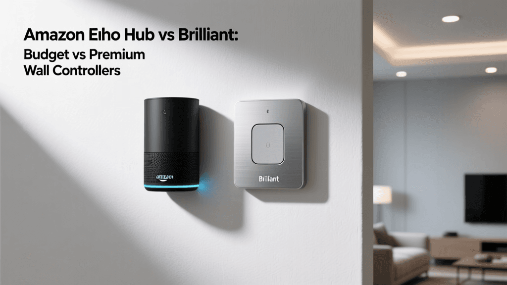 Amazon Echo Hub vs Brilliant: Budget vs Premium Wall Controllers