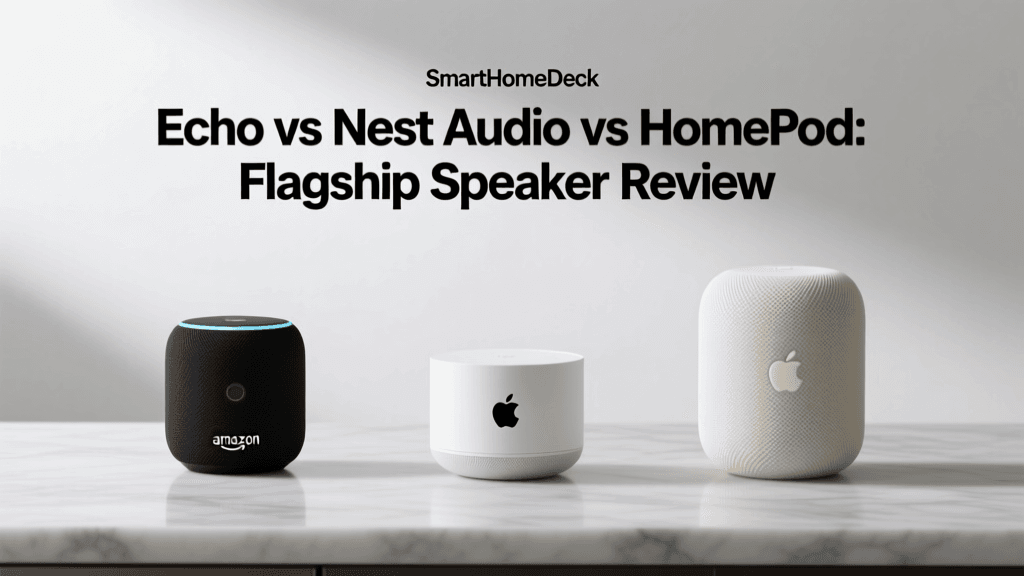 Echo vs Nest Audio vs HomePod: Flagship Speaker Review