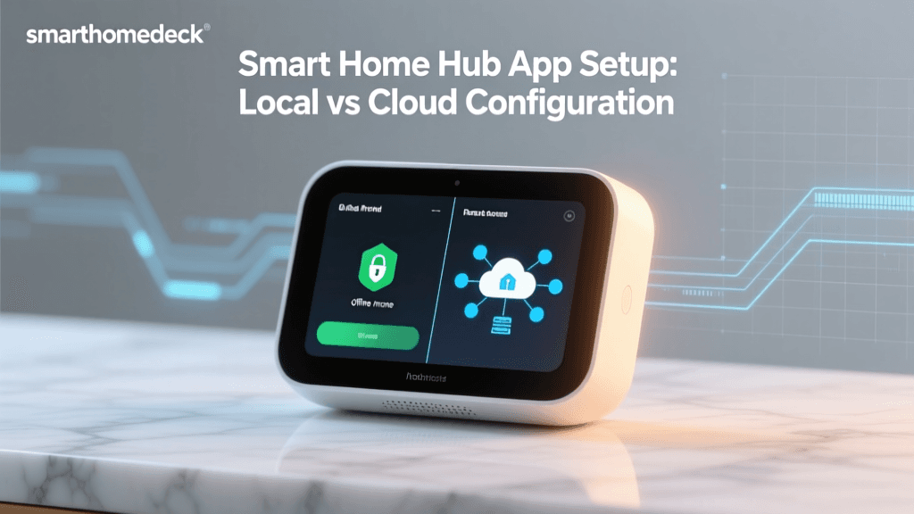 Smart Home Hub App Setup: Local vs Cloud Configuration