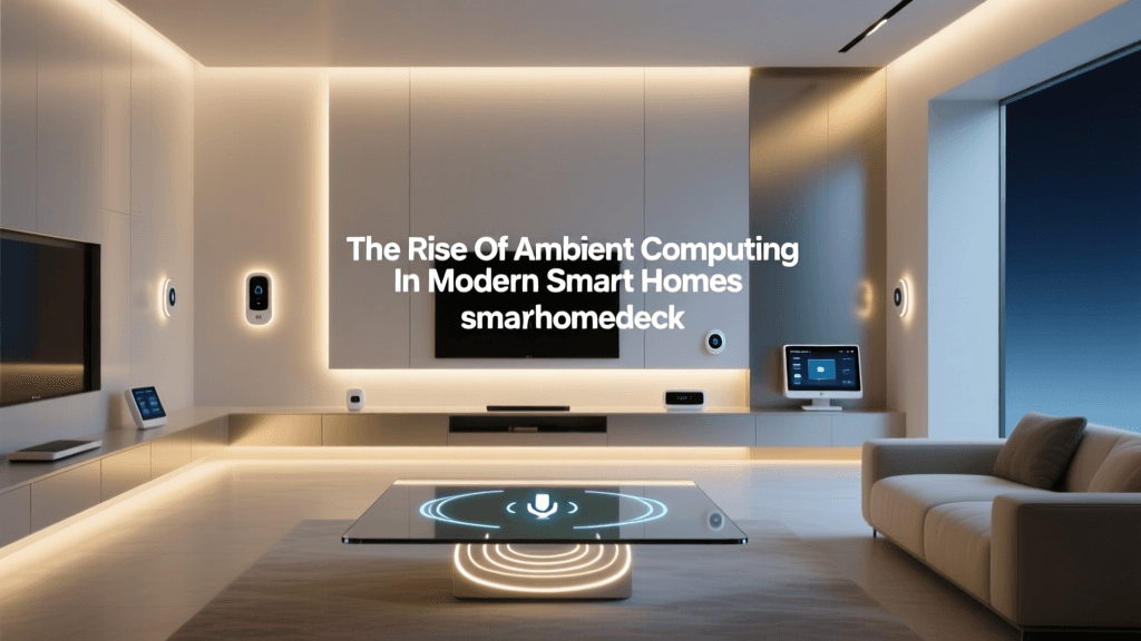The Rise Of Ambient Computing In Modern Smart Homes