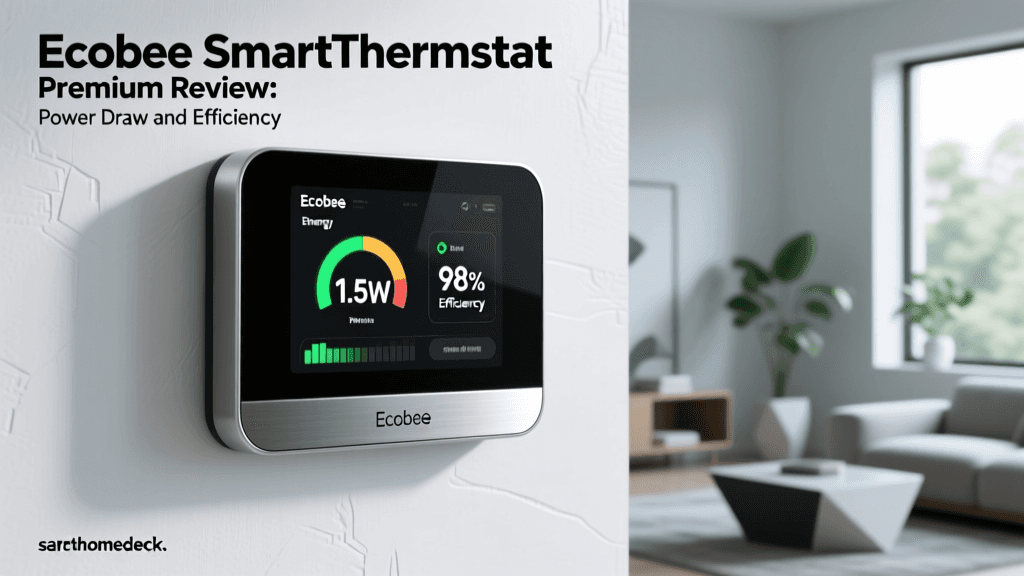Ecobee SmartThermostat Premium Review: Power Draw and Efficiency