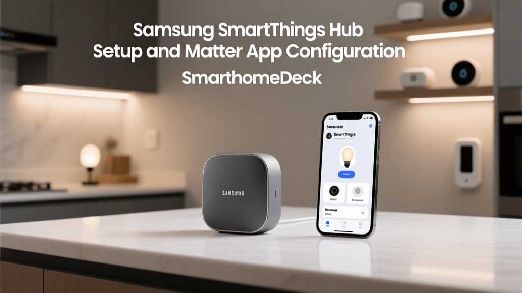 Samsung SmartThings Hub Setup and Matter App Configuration