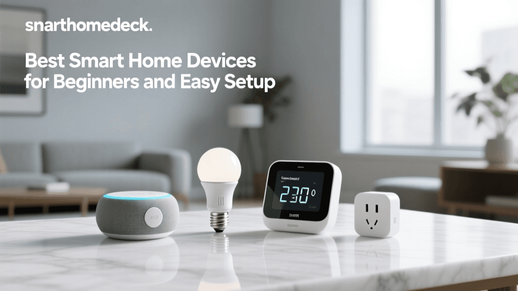 Best Smart Home Devices for Beginners and Easy Setup