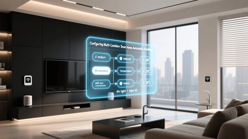 Configuring Multi-Condition Smart Home Automation Workflows