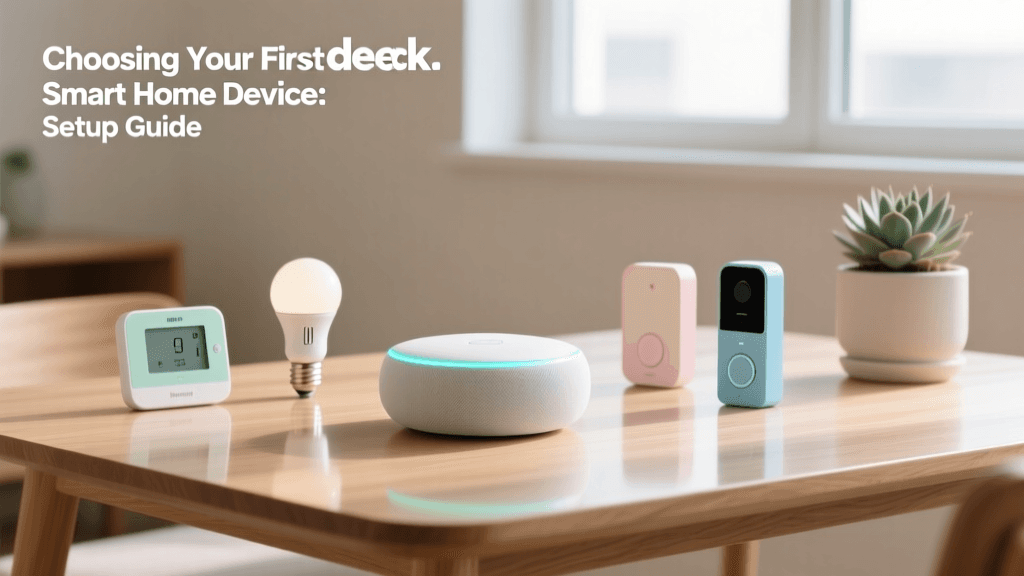 Choosing Your First Smart Home Device: Setup Guide